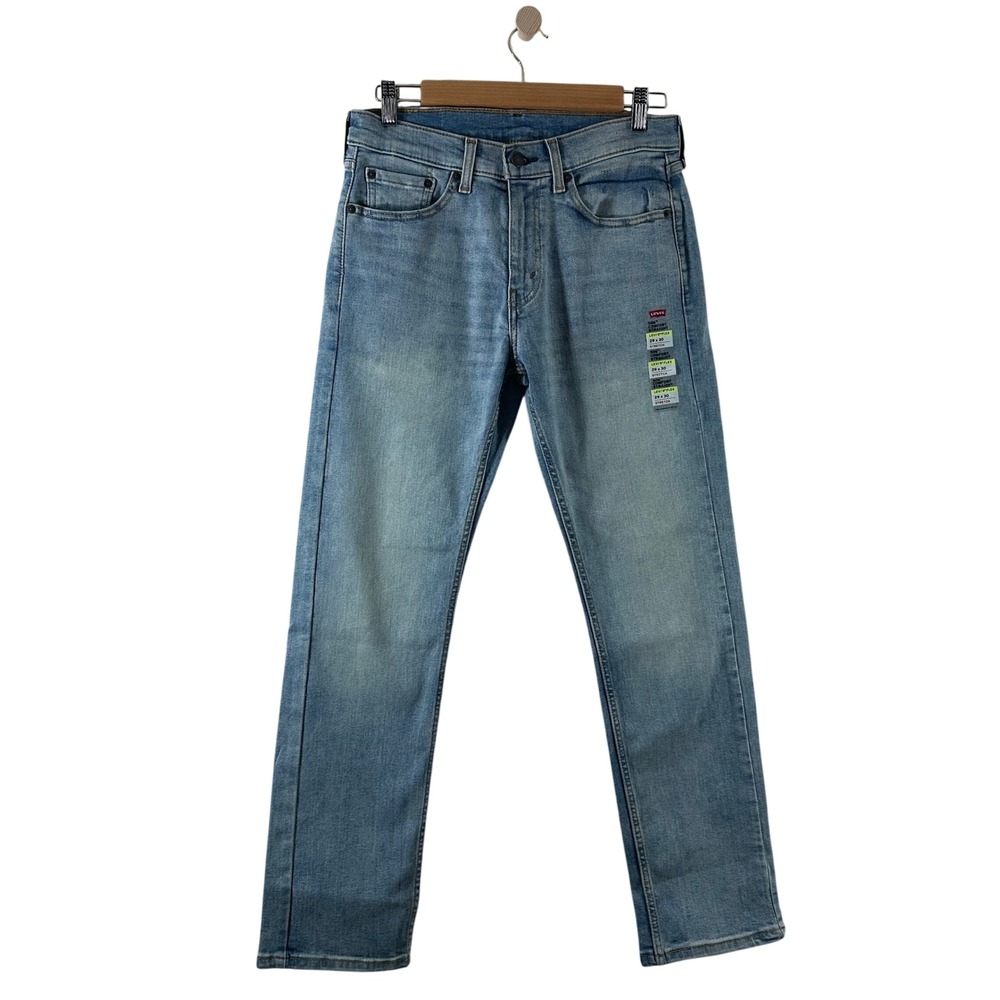 Levis 506 Comfort‎ Straight Jeans Mens 29x30 Light Wash Levis Flex Stretch Denim